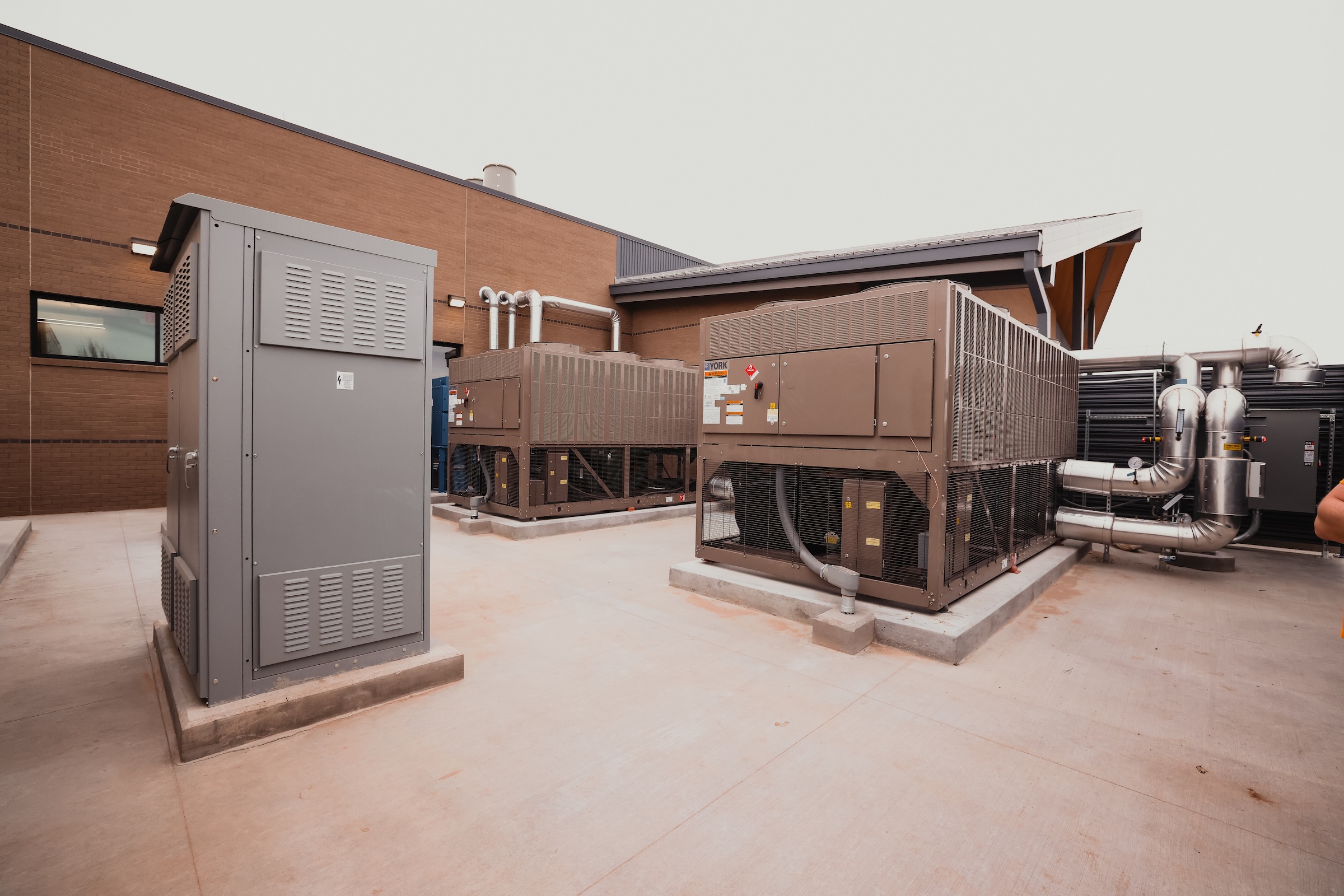 Interior finish and lighting detail at the Texas A&M AgriLife High Plains Research and Extension Center